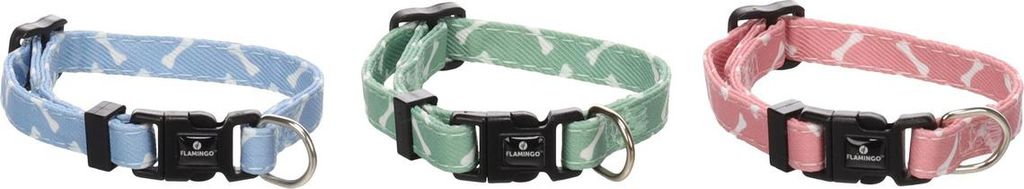 Flamingo Halsband Welpe Sari, Verstellmöglichkeit: 15-25 cm / Breite: 10 mm