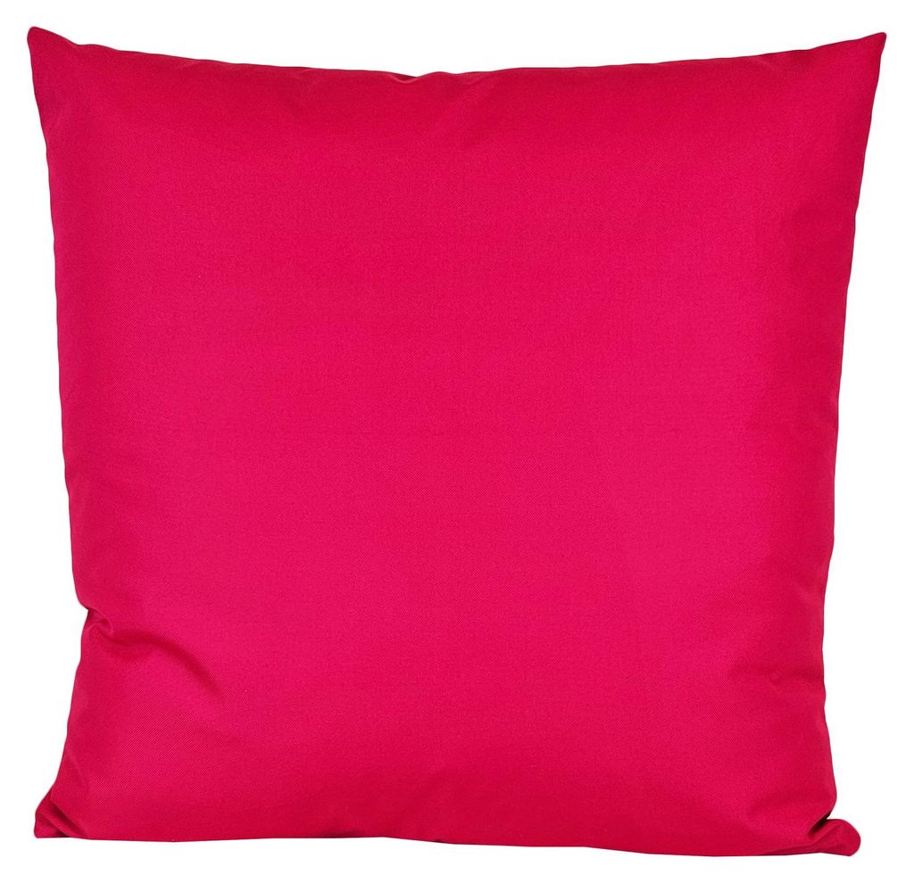 JACK 60x60cm Outdoor Lounge Kissen Dekokissen inkl. XXL-Füllung Wasserabweisend Sitzkissen Garten Stuhl Lotus Effekt, Farbe:Himbeere