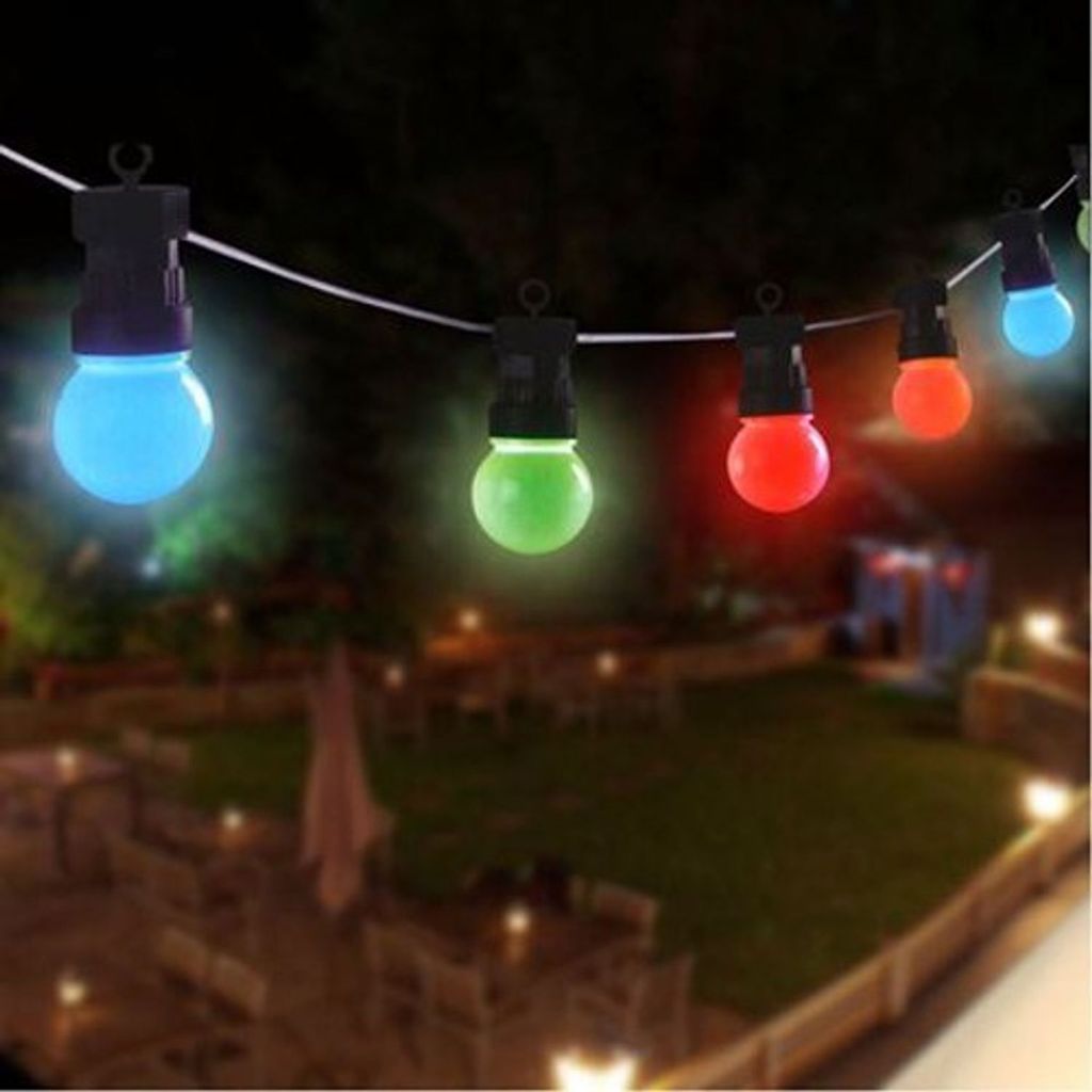 BURI LED-Lichterkette Biergarten-Lichterkette Produktbild 