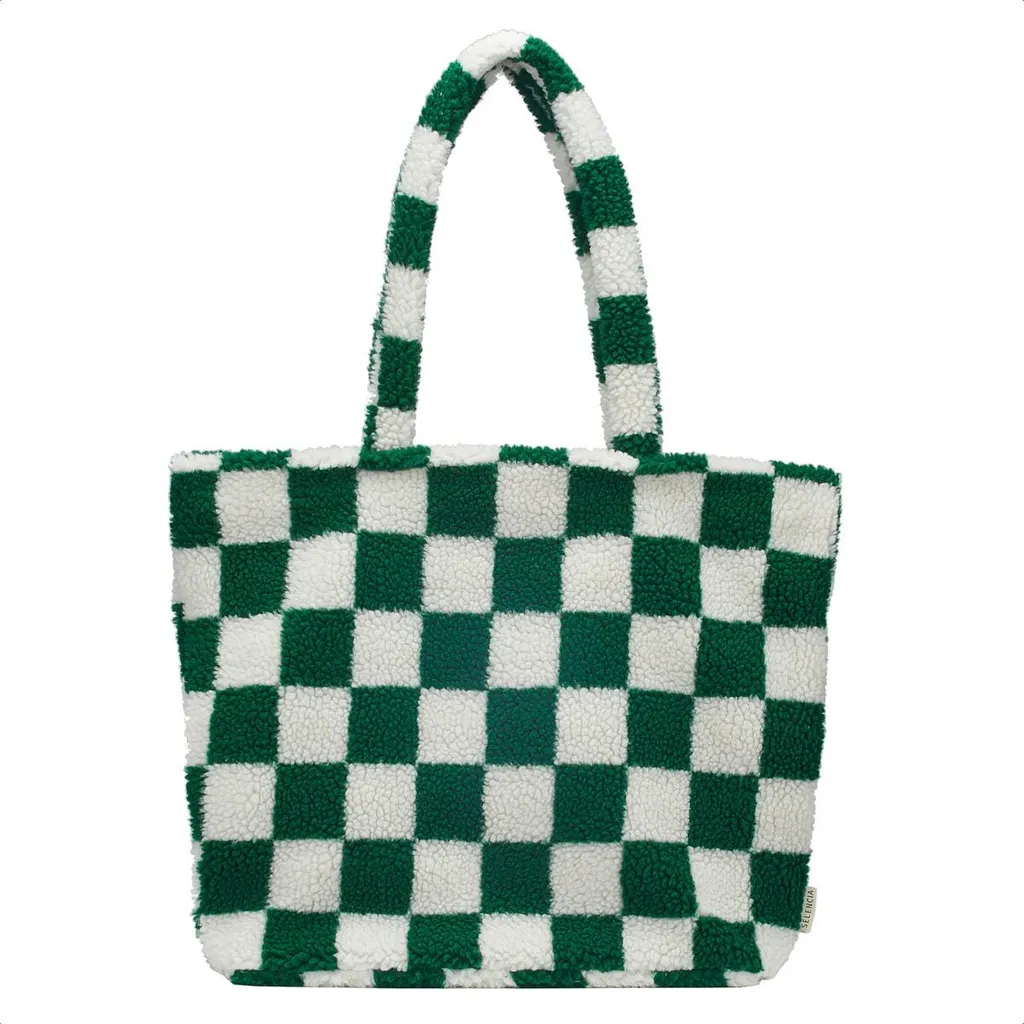 Borsa Laptop Teddy Verde Scacchiera Selencia Zaya 16'' - Must-Have 2026