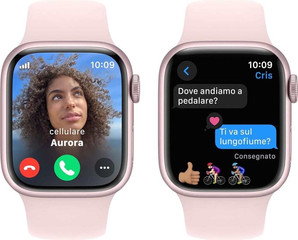 APPLE Watch Series 9 GPS 45mm Pink Aluminium Case with Produktbild