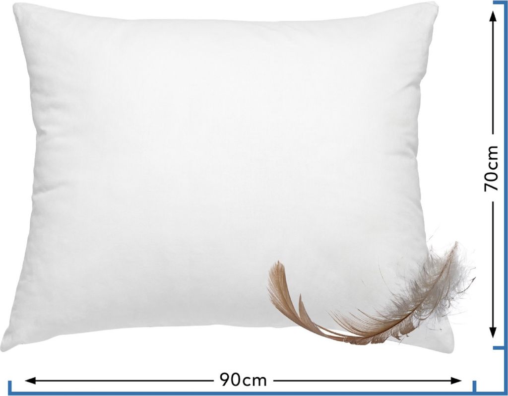 WOMETO péřový polštář 100% peří 70x90 cm - 1200g výplň Obrázek produktu 2