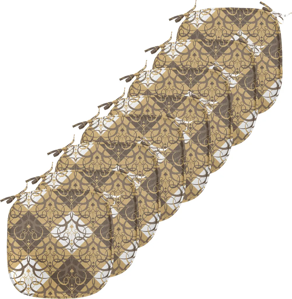 Coussin décoratif imperméable avec sangle pour chaises de cuisine