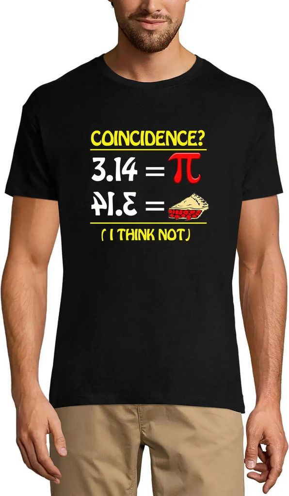 Herren Grafik T-Shirt Pi ist gleich Kuchen Zahl Zufall - Mathe-Liebhaber Lehrer – Pi Equals Pie Number Coincidence - Math Lover Teachers