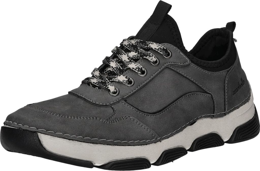 Scarbella Damen-Slipper Grau-Schwarz-Weiß, Farbe:grau, EU Größe:42