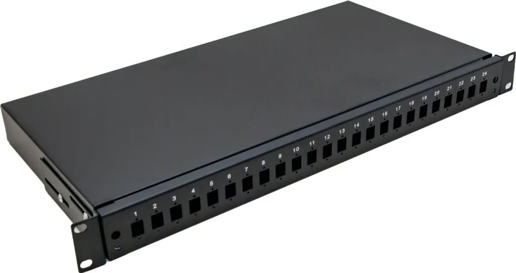 Cassetto Ottico XtendLan High-Density 24 SC Simplex 19" 1U - Black Edition