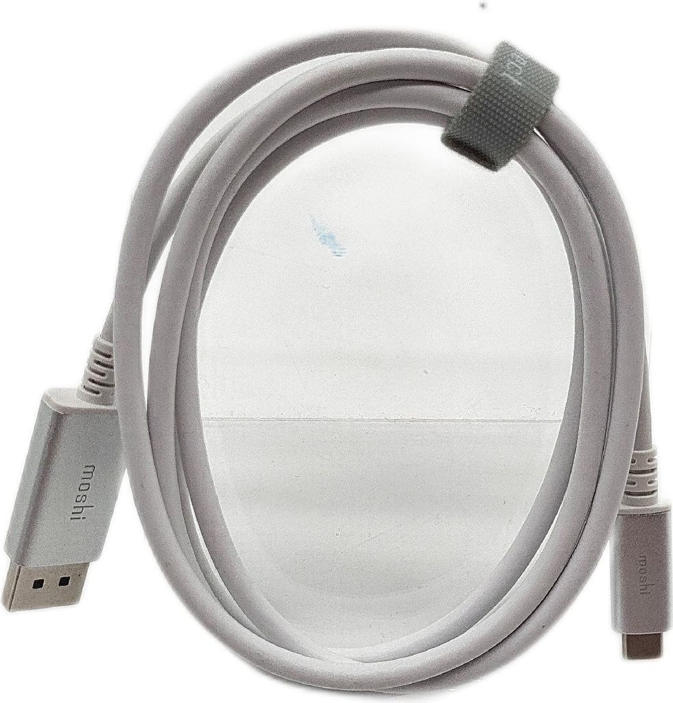 Moshi USB-C auf DisplayPort Kabel - Aluminium Adapter von USB-C auf DisplayPort 5K/60fps (silber)