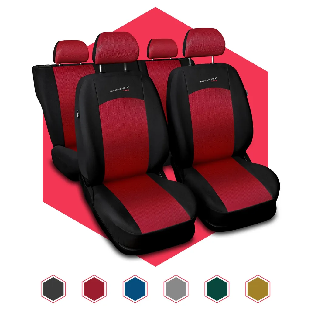 Coprisedili Auto Rosso Racing - Upgrade Interni Universali