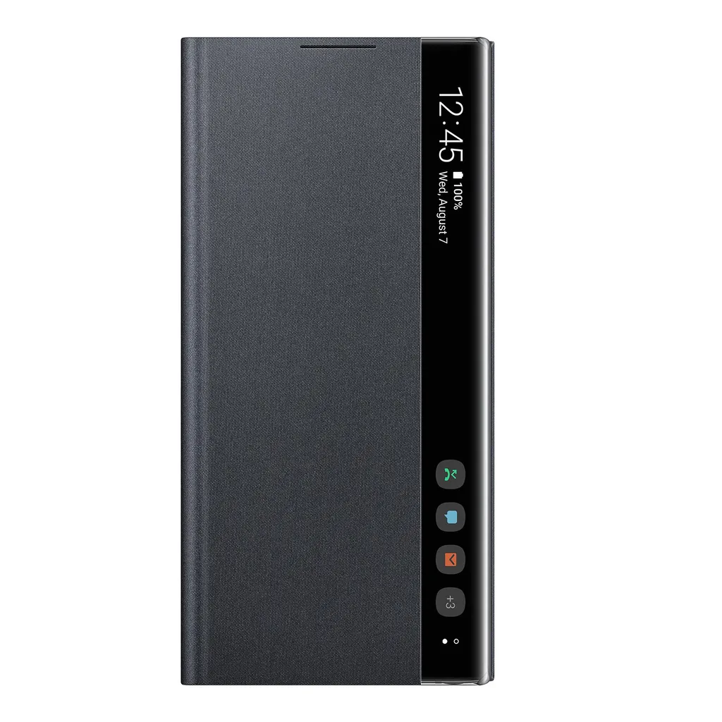 Housse Intelligente Clear View Noir Samsung Galaxy Note 10 Originale