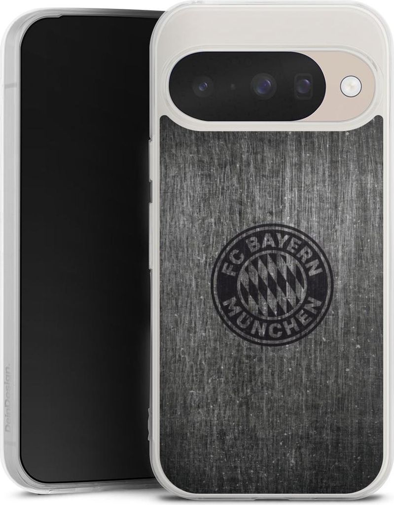 DeinDesign Handyhülle für Google Pixel 10 Silikon Hülle Case Smartphone Schutzhülle FC Bayern München FCB Metallic Look