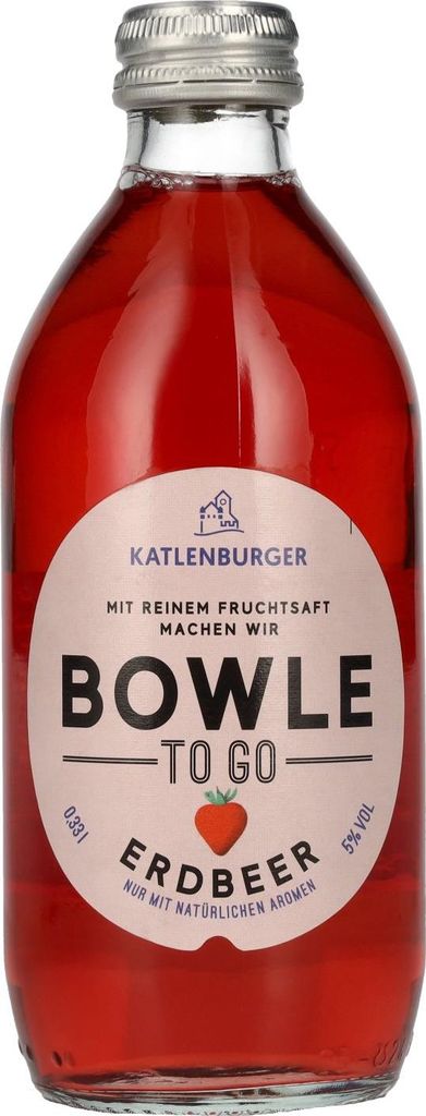 Katlenburger Bowle-To-Go Erdbeer 5% Vol. 0,33l Image du produit 