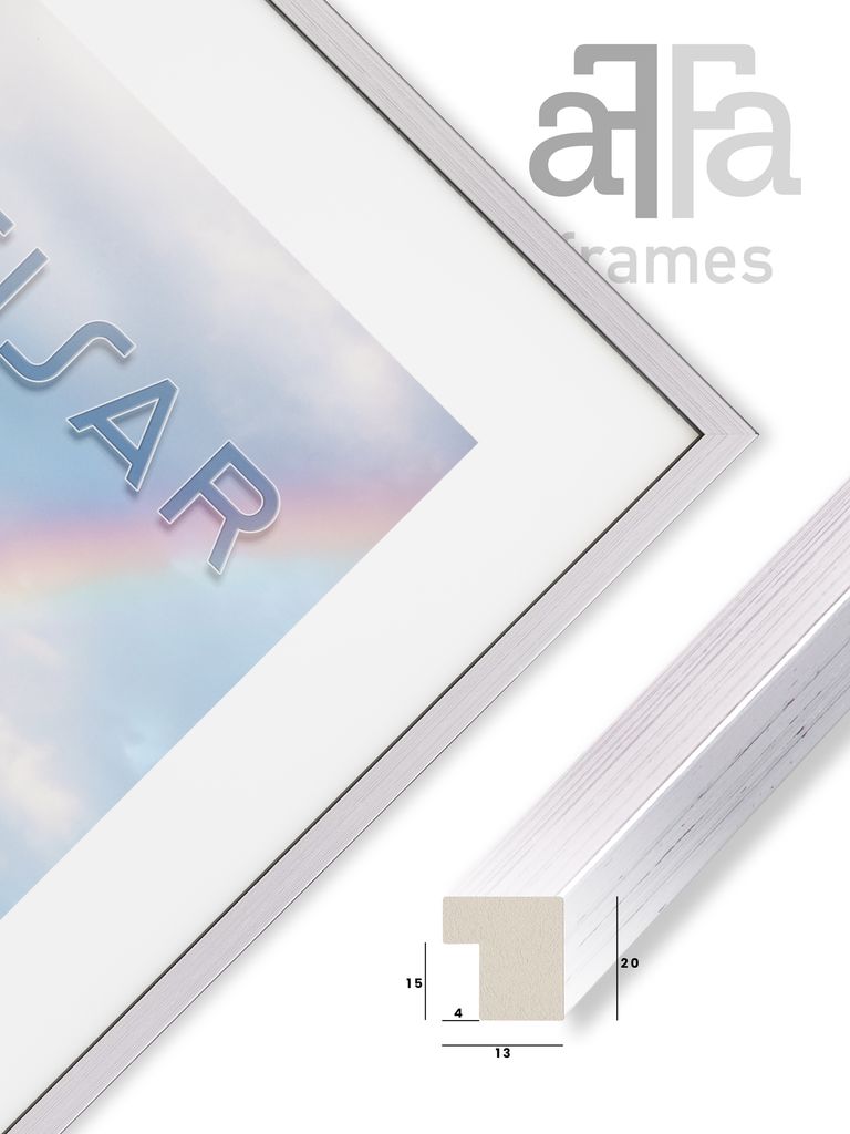 AFFa Frames Hekla Cornice Portafoto In MDF Rovere Chiaro Con Vetro Acrilico - 15x21 Cm, Leggera E Sicura, Riciclabile