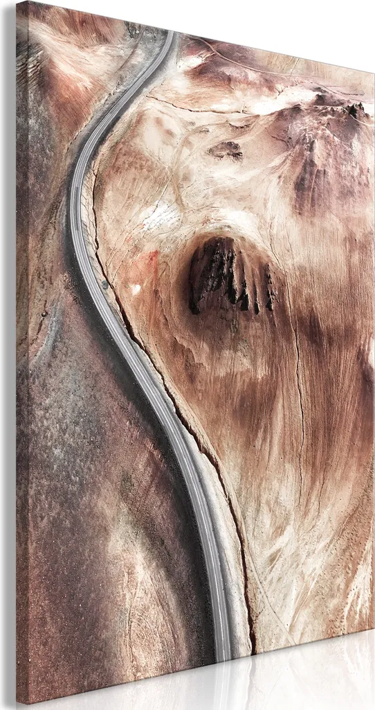 Quadro Moderno Montagna 40x60 - Design Astratto Verticale per Casa