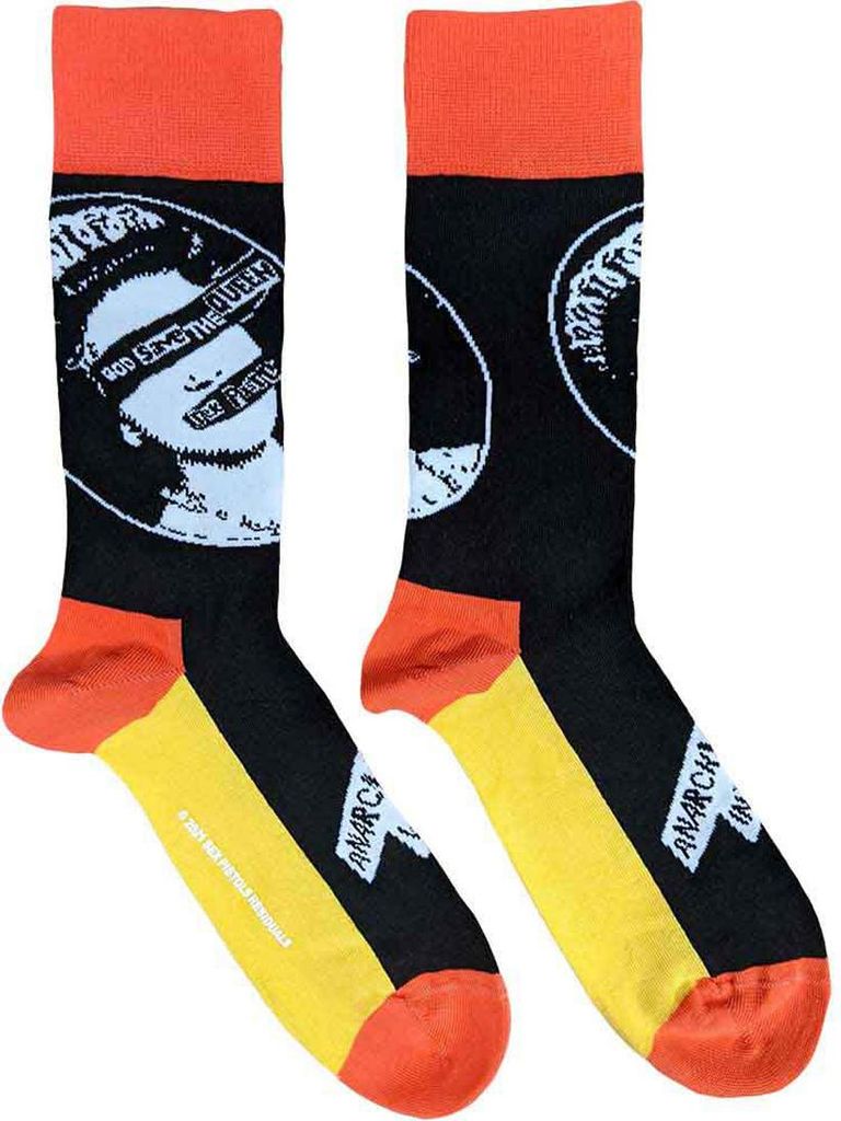 Sex Pistols - "God Save The Queen" Knöchelsocken für Herren/Damen Unisex RO14698 (37 EU - 40,5 EU) (Schwarz)
