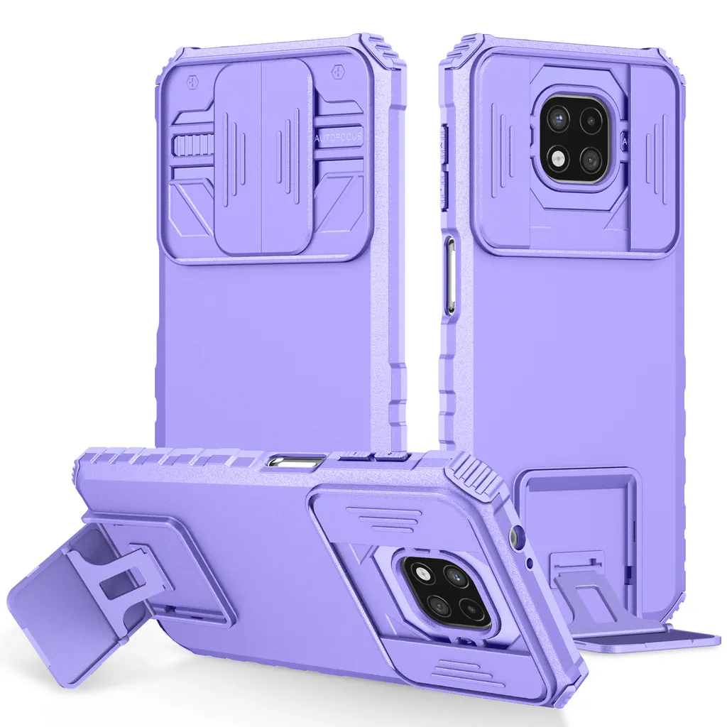 Cover Motorola Moto G Power 2021 Viola: Protezione Militare e Kickstand