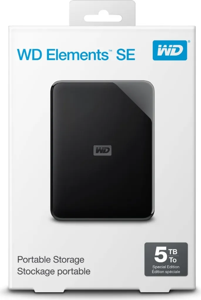 Libérez de l'espace PC avec le Disque dur externe 5 To WD Elements SE - 5