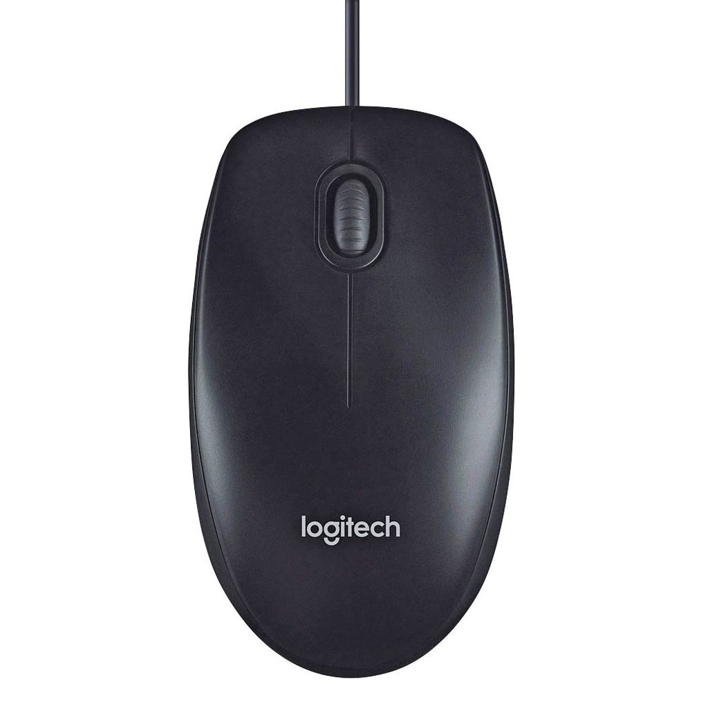 Logitech M100 optische USB-Maus schwarz Produktbild 