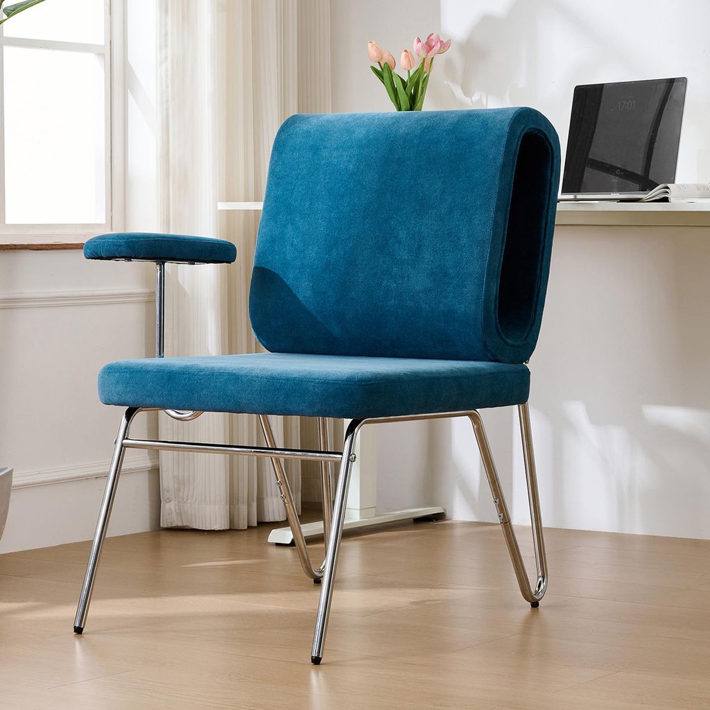 MODFU Bürostuhl mit austauschbare Armlehnen,Haustierfreundlicher Stuhl mit integriertem Katzenbett,Sessel in der Rückenlehne,Loungesessel mit kra...