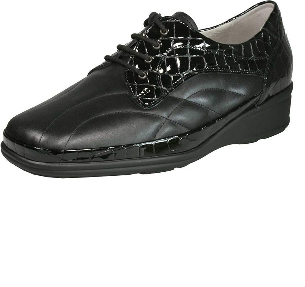 Waldläufer Komfort Schnürschuhe Monie Uni 333933313235 Schwarz 38 1/2 EU