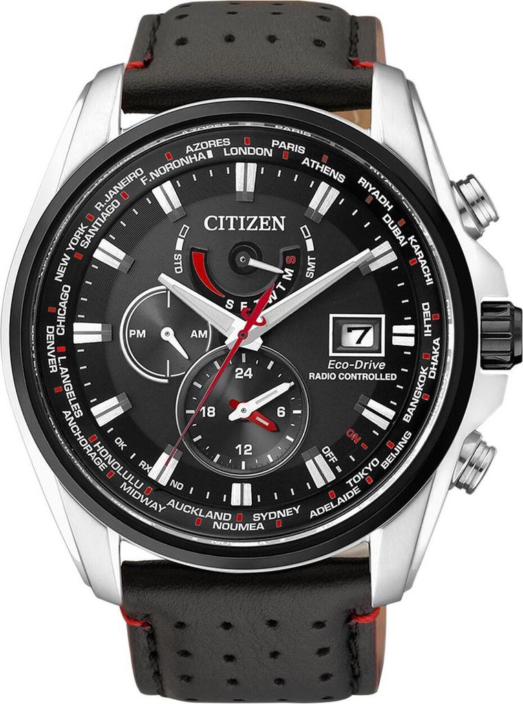 Citizen Elegant Racing Funk Uhr schwarz AT9036-08E