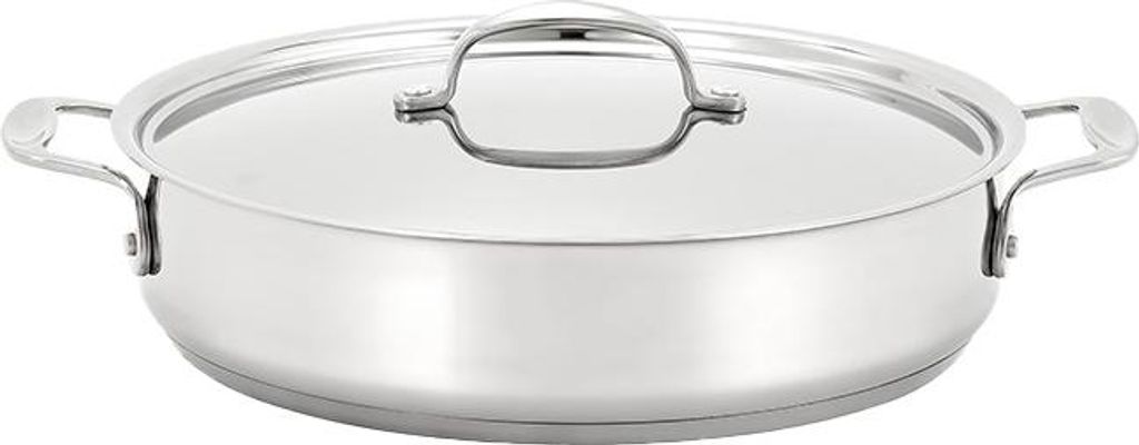 Stellar Profile Stielkasserolle mit Deckel, Edelstahl 18/10, 28 cm, 2,5 l, silber