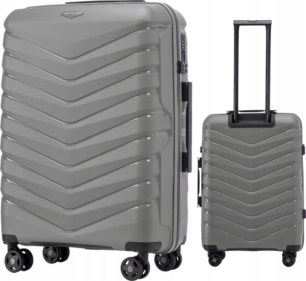 Wings Mittlere Hartschalenkoffer TSA Dunkelgrau 24" 63L Produktbild 