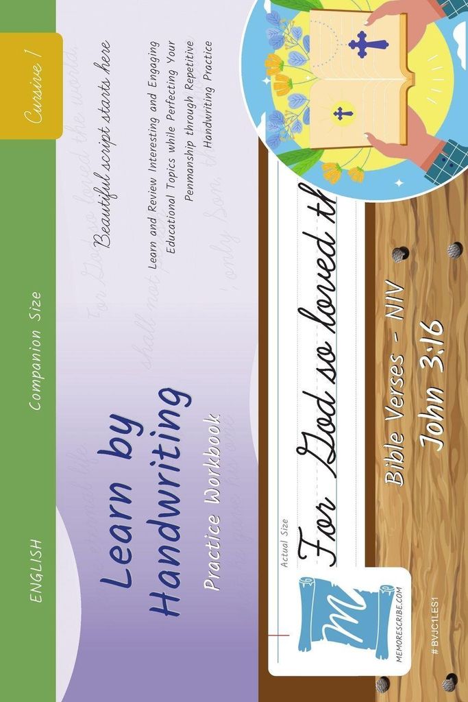 Handwriting Practice Workbook - Bible Verses - John 3