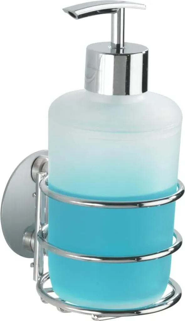 Distributeur de savon pour salle de bain sans percer blanc Turbo-Loc 1pc
