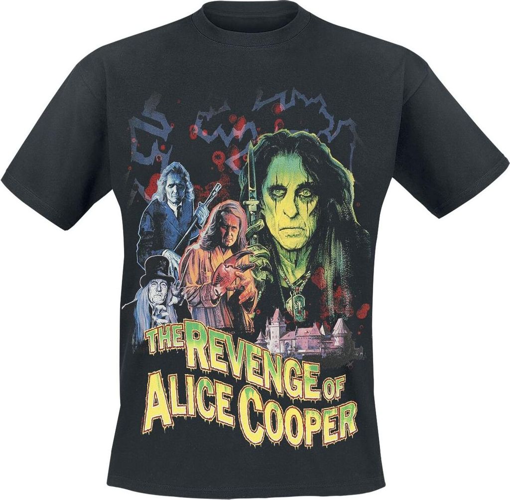Alice Cooper T-Shirt Herren Revenge Collage schwarz 3XL