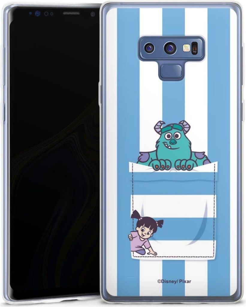 DeinDesign Slim Hülle für Samsung Galaxy Note 9 Silikon Case Ultra Dünn Handyhülle Disney Pixar Fanartikel Die Monster AG
