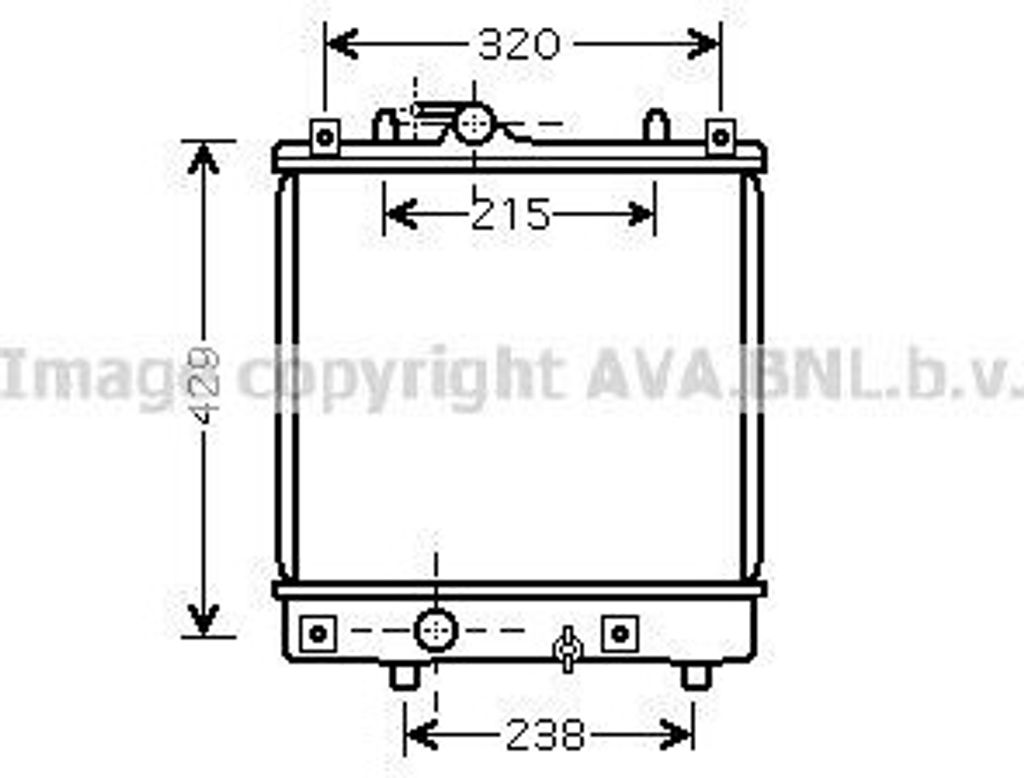 PRASCO OLA2382 - OE 4705904 Kühler, Motorkühlung für Agila A