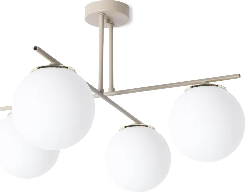 Luce e Magia: Lampada Modena 4 Luci Oro e Cashmere per Casa Tua