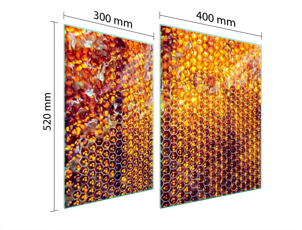 Glasschutzplatte Für Herd 70X52 Honig