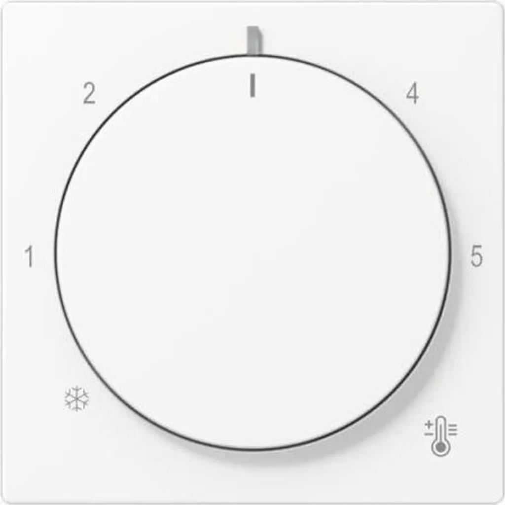Enjoliveur de thermostat Jung A 1749 BF WWM finition blanc mat série A