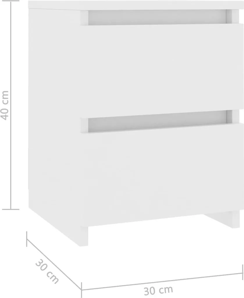 Table de nuit compacte lot de 2 pour optimiser l'espace de votre chambre - 7