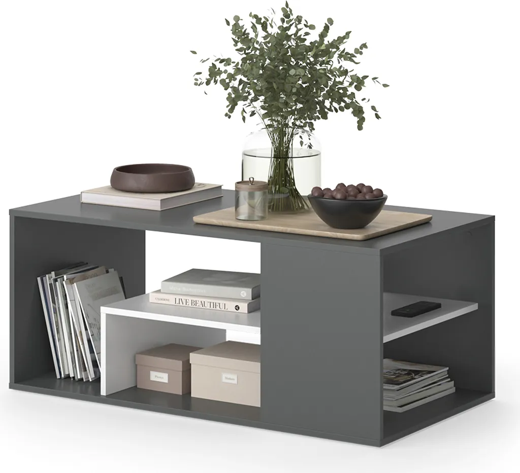 Table basse robuste Vicco Edgar - Fini les rayures et le manque de place - 5