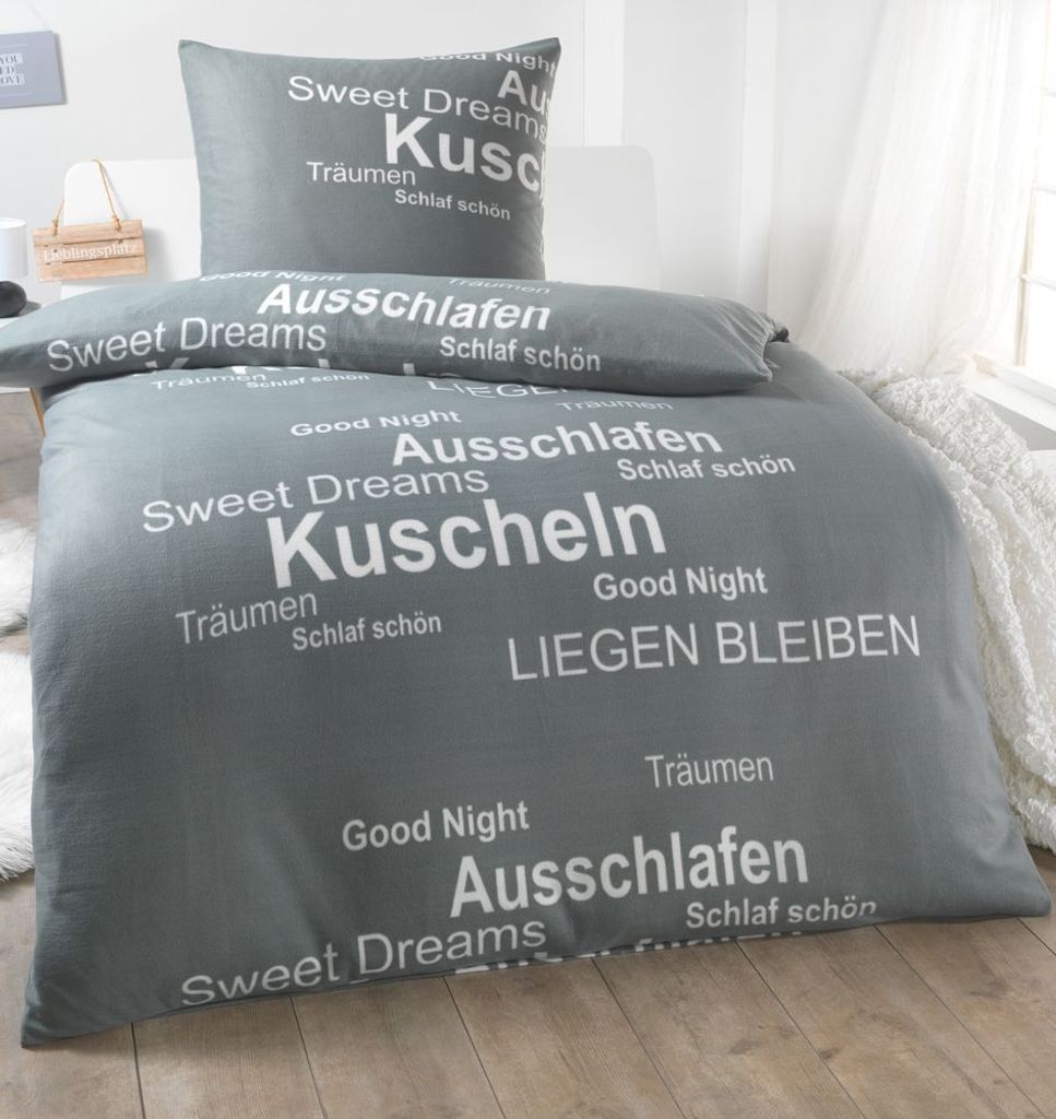 Malika Mikrofaser-Cashmere-Touch-Bettwäsche 2-teilig, 155 × Produktbild 