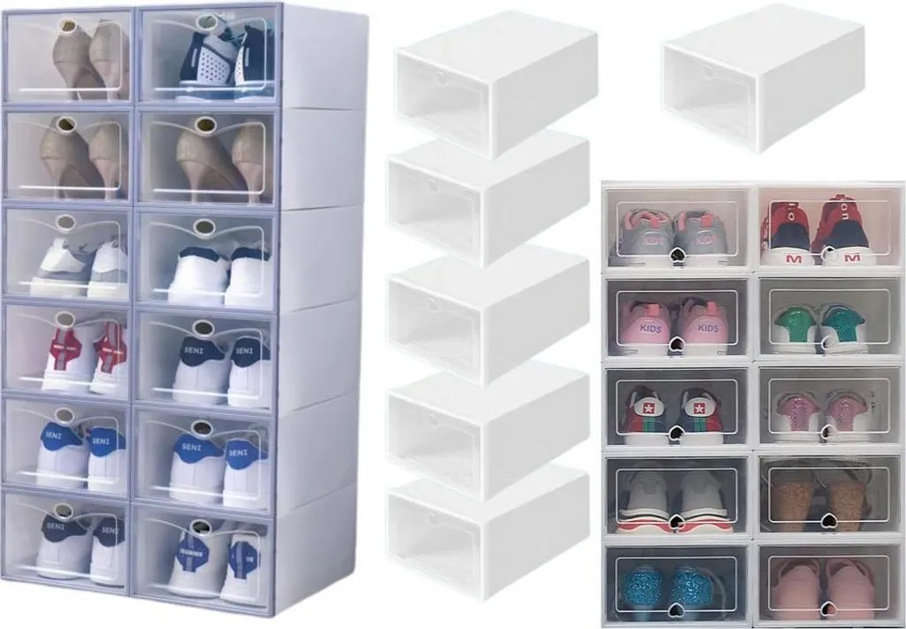 Optimisation dressing : Lot de 10 boîtes pour ranger vos chaussures - 3