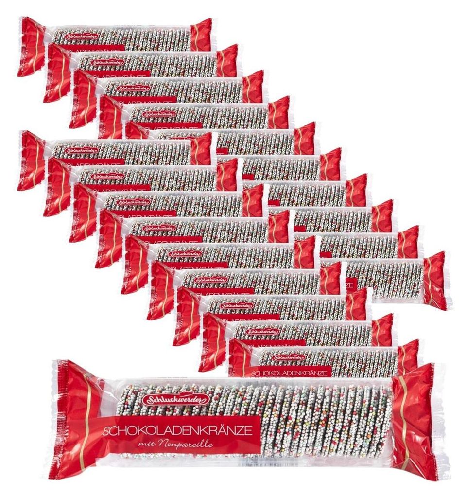 Schluckwerder Schokoladenkränze mit Nonpareille 200g (20er Produktbild 