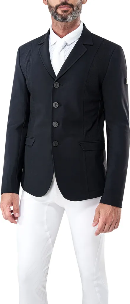 Veste de Concours Équitation Homme Equiline Cameron Noir Taille 48