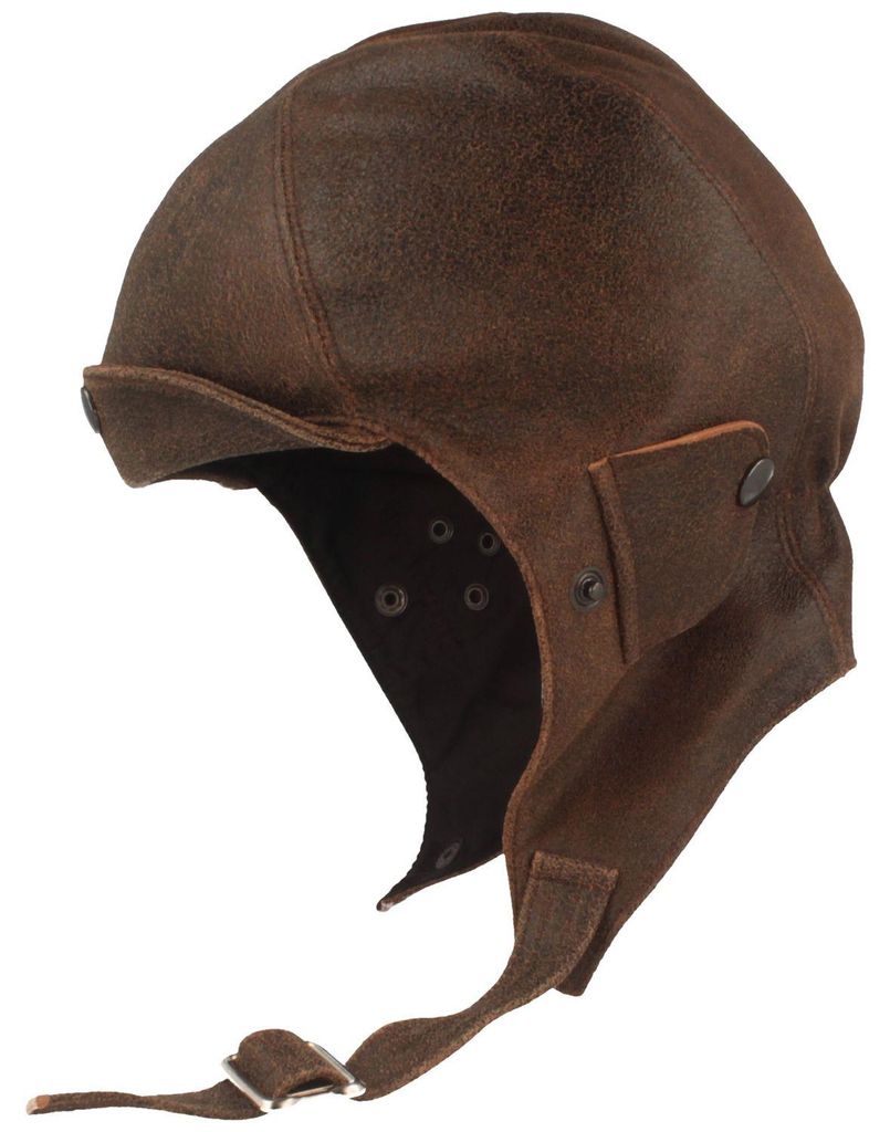 Bullani Cabriohaube aus echtem Leder in braun