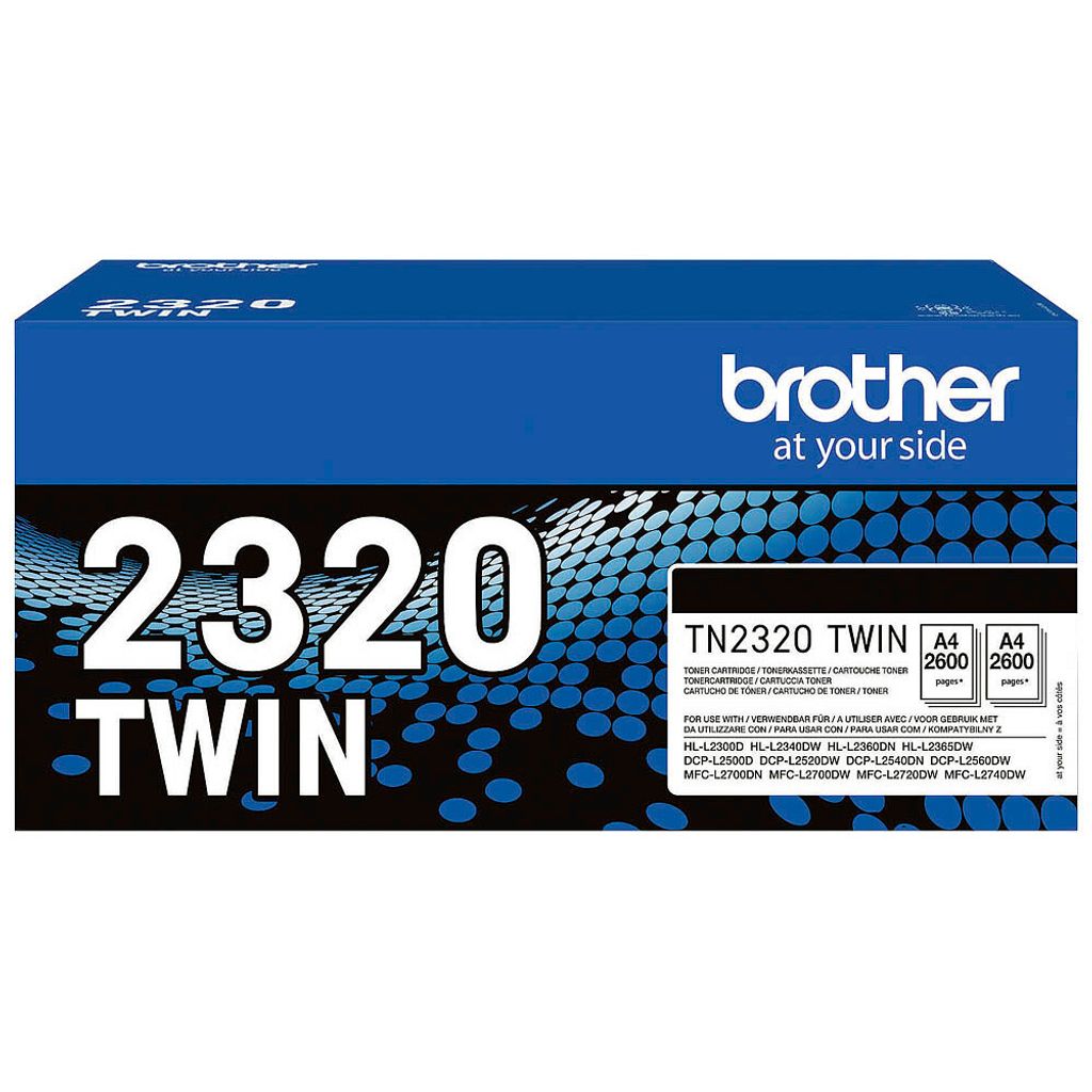 Dvojité balení toneru Brother TN-2320TWIN (cca 2x 2600 Obrázek produktu 