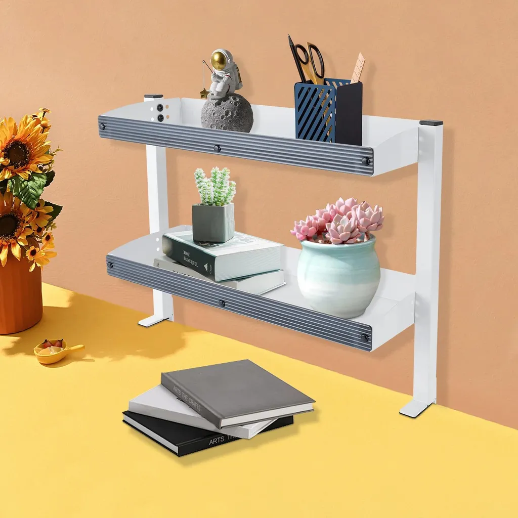 Étagère bureau sans trou - Solution rangement pour bureau encombré - 5