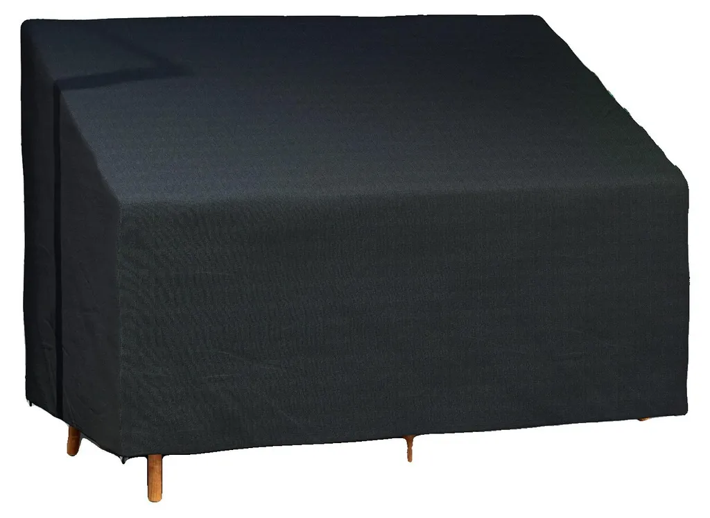 Housse de protection banc de jardin pour hivernage, noire et étanche