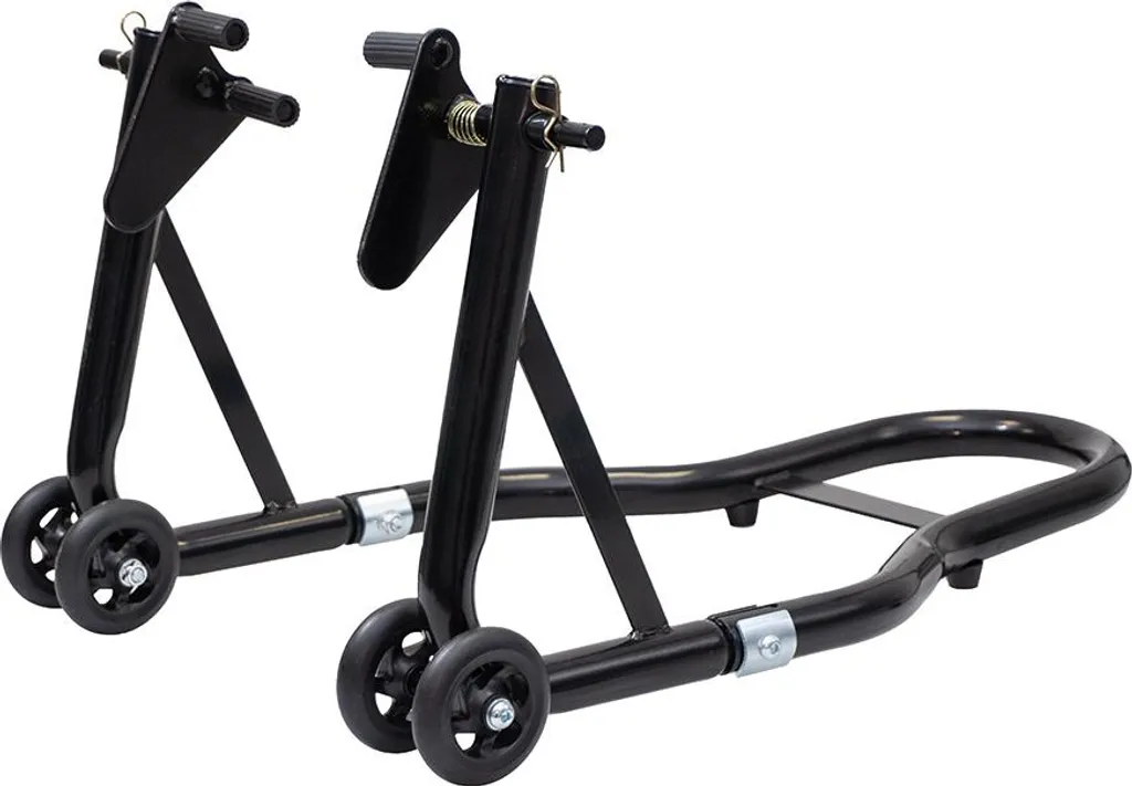 Béquille Moto Avant BIKETEC PRO Noire Polyvalente - Construction Acier