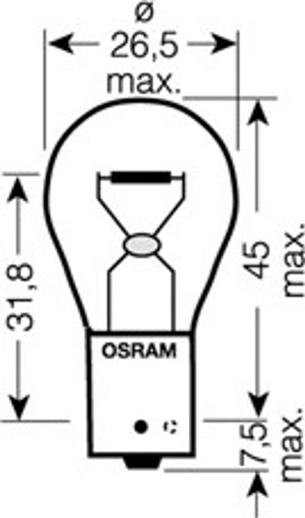 Osram Glühlampe, Blinkleuchte hinten 7507DC-02B