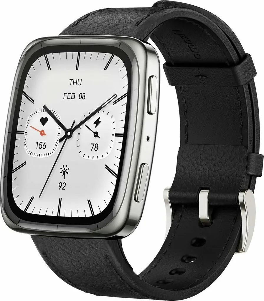 Montre Amazfit Active 2 Square Noir Acier : l'allié contre la sédentarité