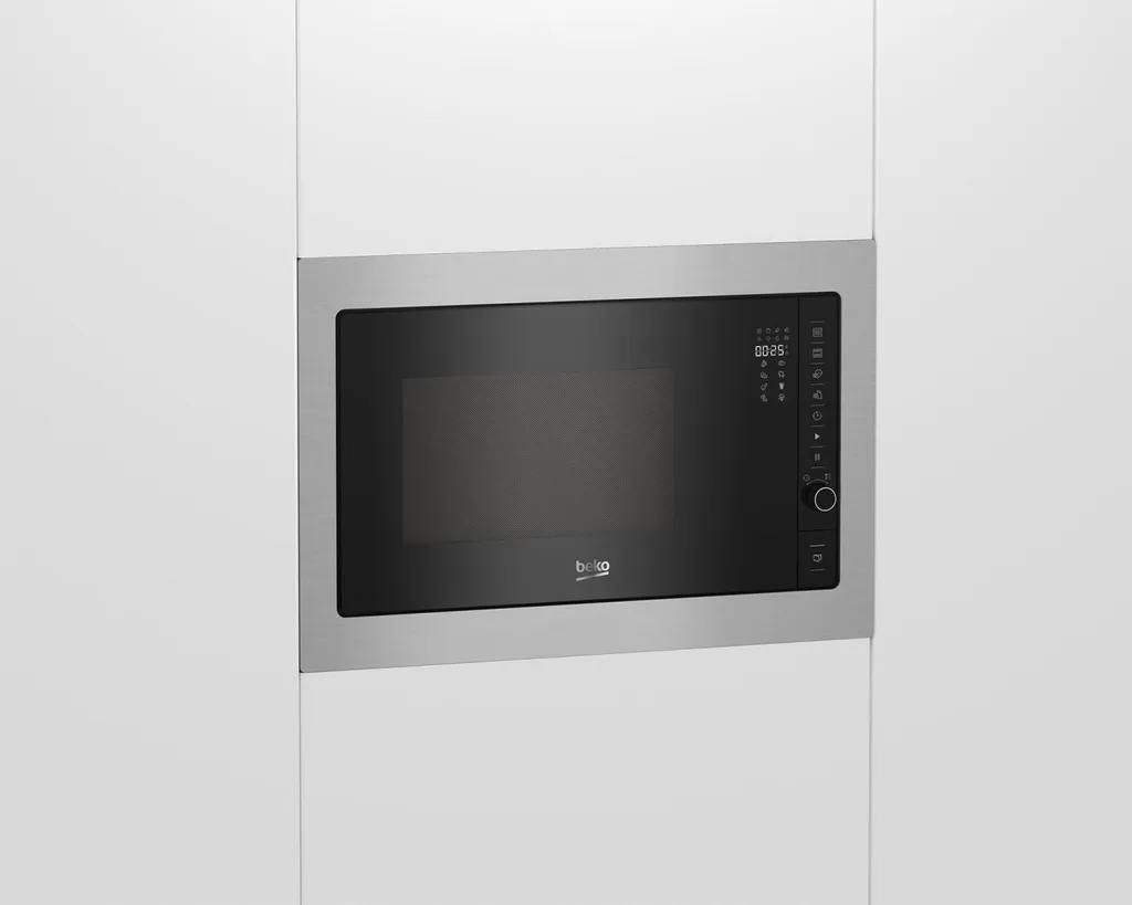 Micro-ondes Beko 25L Gril 1000W Cavité Inox et 8 Menus Automatiques