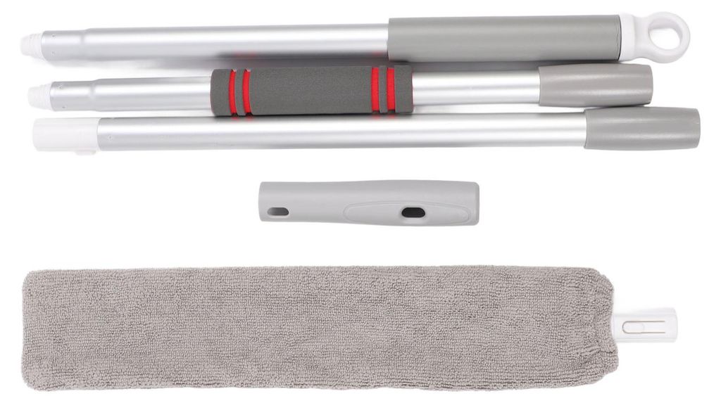 Staubwedel-Staubreinigungsbürste mit 3-teiligem, gelenkigem Aluminium-Verlängerungsstiel für Sofa und Deckenventilator