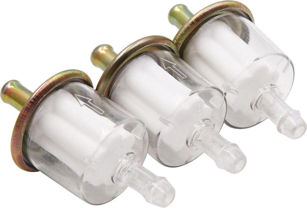 3 Stück Motorrad Roller Benzinfilter Gas Inline Kraftstofffilter 60 x 31mm